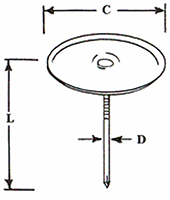 CD Cupped Head Weld Pins